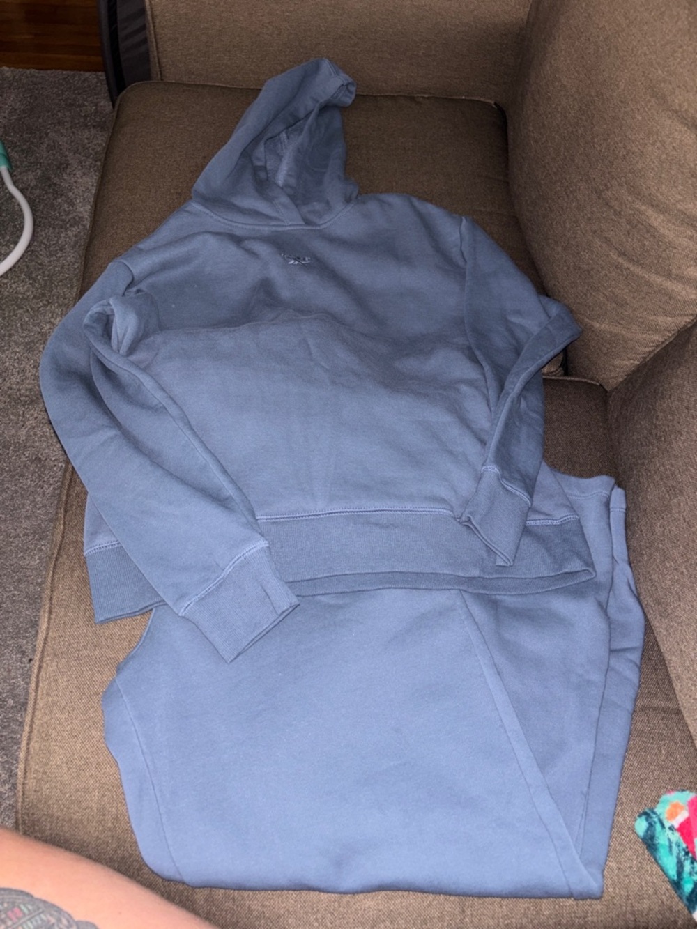 Reebok sweat suit in Slate Blue